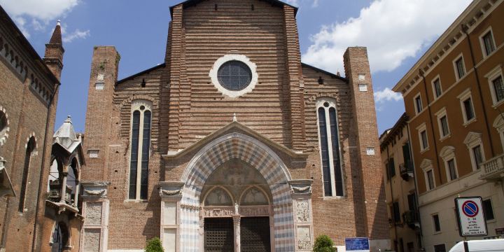 Catholic church of Saint Anastasia, Verona, Italy