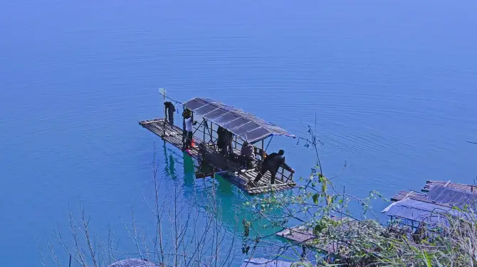 1_月亮灣竹筏漂流