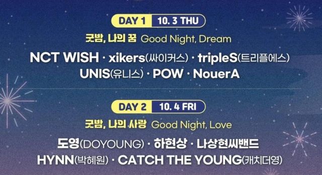 釜山音樂節 NCT WISH丨FTISLAND丨DOYOUNG丨tripleS丨AKMU丨HYDE丨RIIZE | 釜山