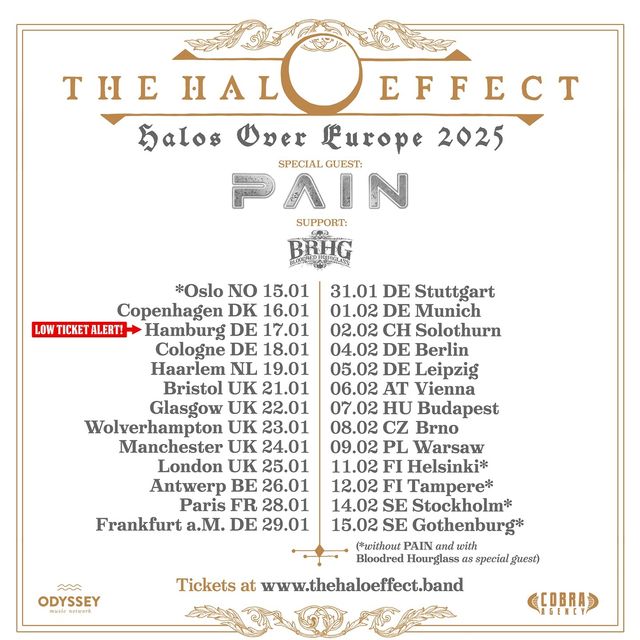 The Halo Effect - Halos Over Europe Tour 2025 | Markthalle