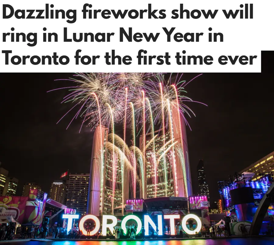 Toronto Lunar New Year fireworks | Toronto