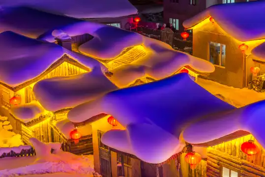 Hotels near China's Snow Town