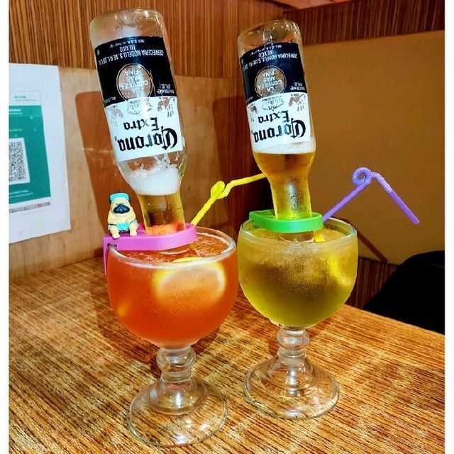 第一次午餐就飲咁大杯啤酒