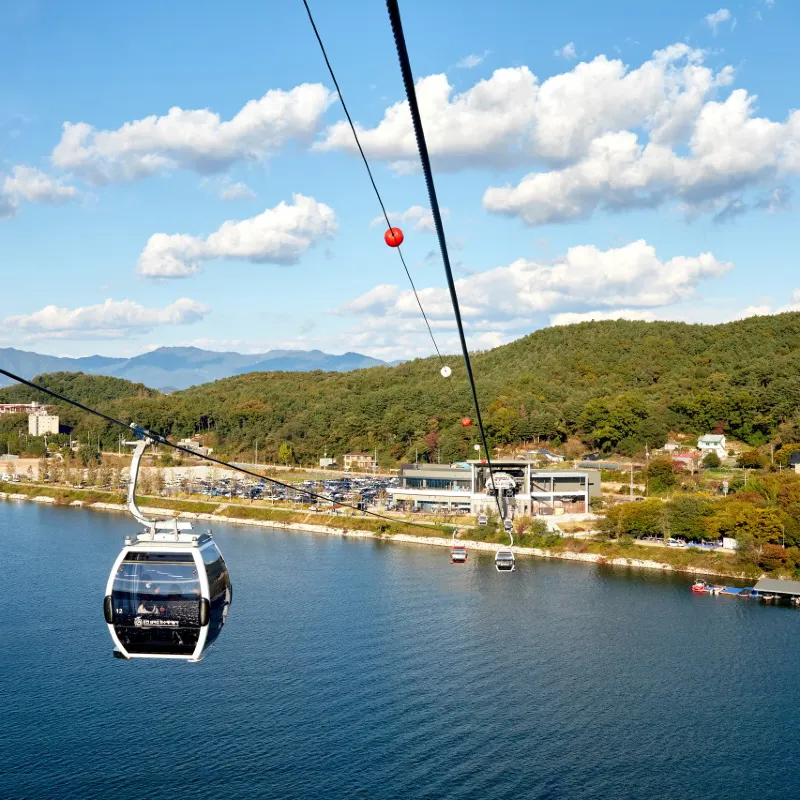 春川三岳山湖水纜車