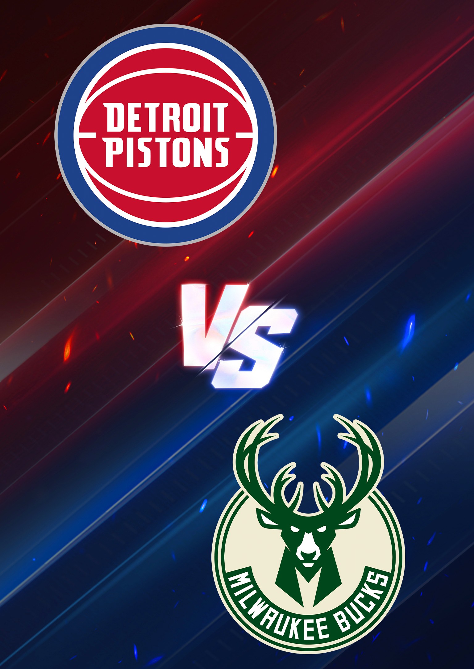 Milwaukee Bucks at Detroit Pistons | Little Caesars Arena