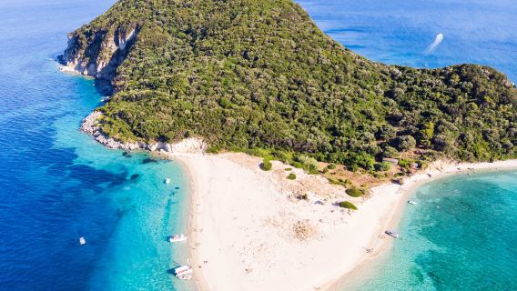 Halb-Tagesausflug zur Schildkröteninsel ab Zakynthos, Griechenland (Kerihöhlen + Schildkrötenschutzgebiet)