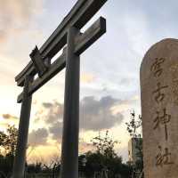 島の守り神シーサーがいる"宮古神社"﻿