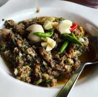 นอนเชียงของ มองฝั่งลาว อร่อยปลาน้ำโขง