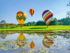 Hot Air Balloon Flight Experience in the Botanical Garden of the Chinese Academy of Sciences