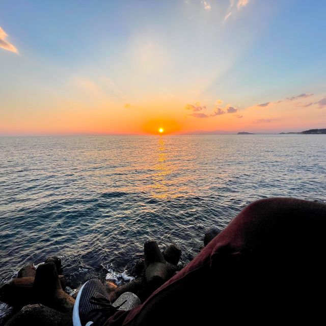 【葉山】葉山マリーナで夕日を眺める