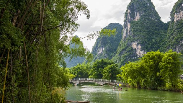 陽朔遇龍河景區+銀子岩+世外桃源一日遊【私家團包車一單一團】