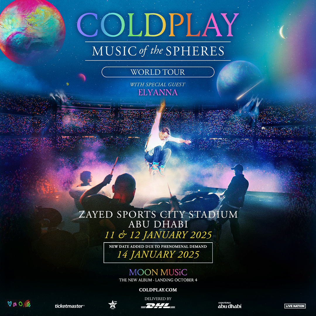 阿聯阿布扎比 · Coldplay  2025《Music Of The Spheres》世界巡迴演唱會 | 紮耶德體育城