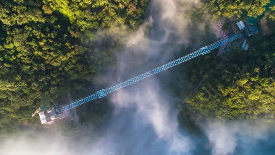 Tour privato di 1 giorno a Guangzhou: Gulong Gorge, Gulong Gorge Viewing Glass Bridge e Gulong Gorge Glass Canyon
