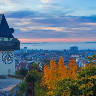 Отели рядом с достопримечательностью «Naschgarten Andritz»