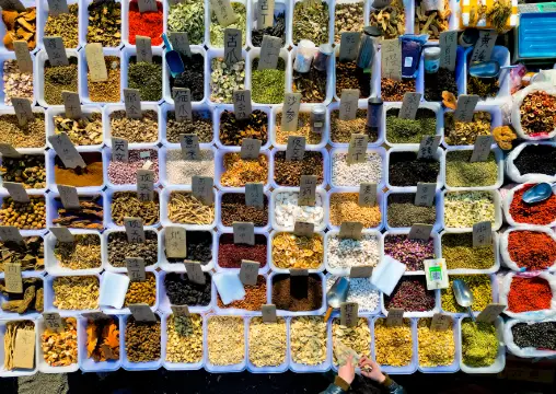 การเดินเล่นที่ตลาดท้องถิ่นชานตง