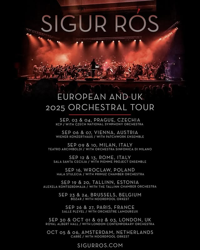 Sigur Rós Tour 2025 | Royal Theater Carré