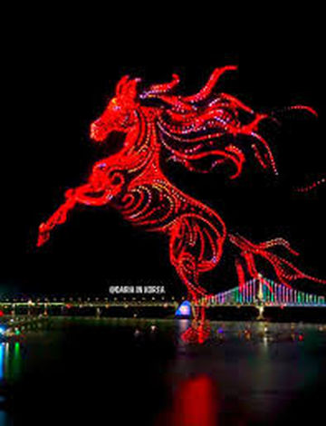 Gwangalli M Drone Light Show