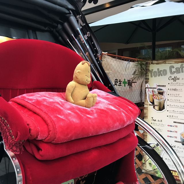 大阪 新世界 人力車で観光
