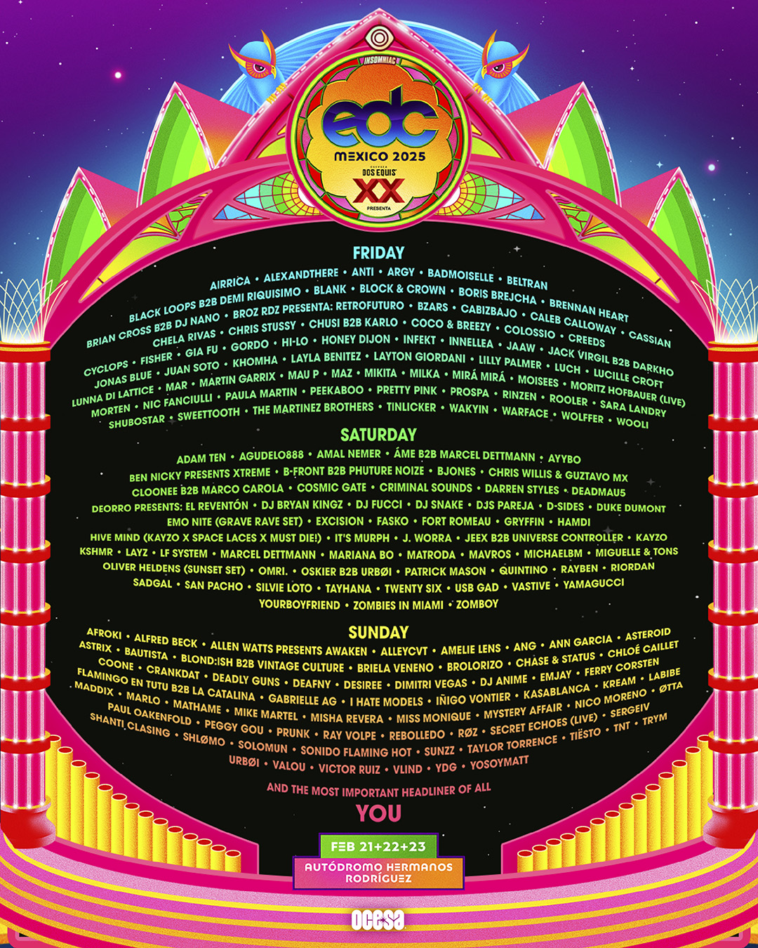 EDC Mexico 2025 | Autodromo Hermanos Rodriguez