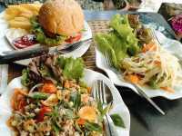 Bamboo tree with lots of food