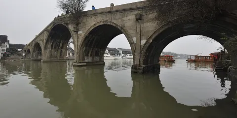 上海朱家角古鎮旅遊區-放生橋