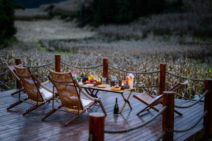 猫在云里·Cat in the Clouds｜既山野Embracing Nature·雪山观景野奢度假民宿(海螺沟冰川森林公园店)·户外餐厅