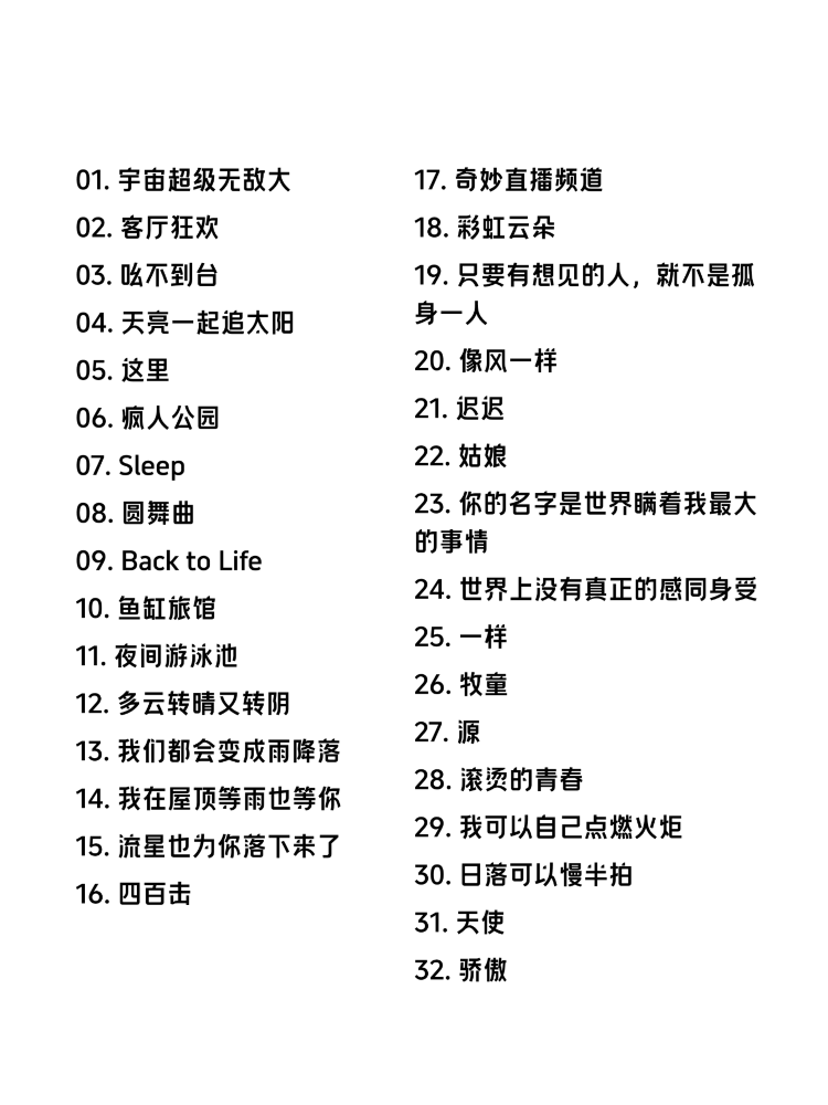 王源太原演唱會2025 | 歌單參考-杭州站