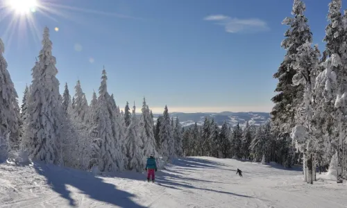 Schwarzenberg entry ski resort Hochficht