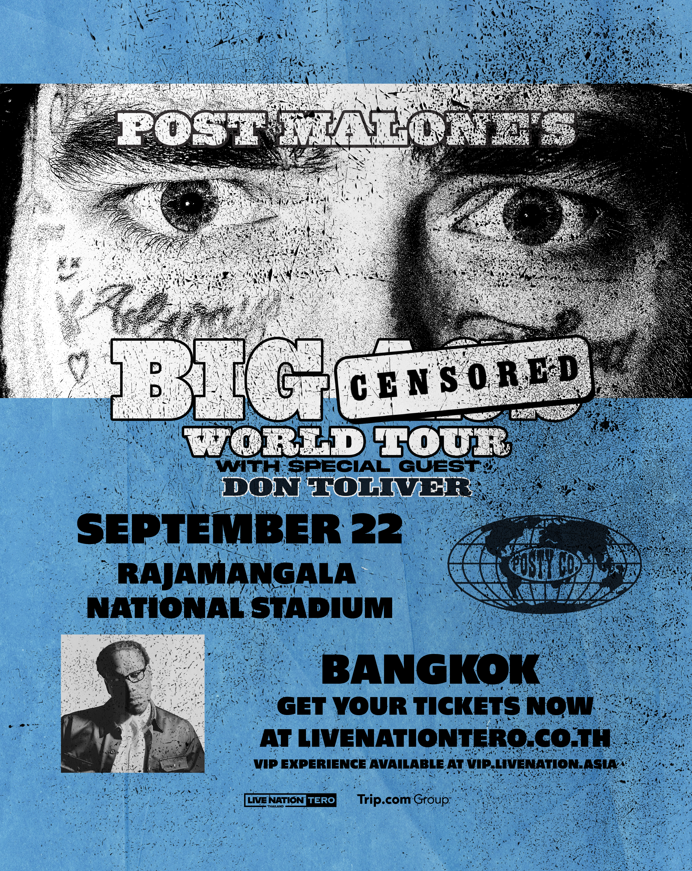 Bangkok | Post Malone Presents The BIG Stadium World Tour | Rajamangala National Stadium