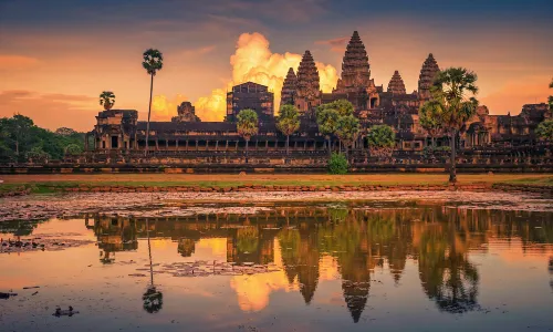 Sunset in Siem Reap