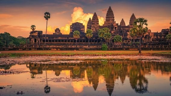 Solnedgangs-sightseeing i Siem Reap