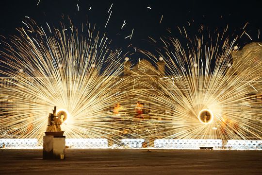 Xinzhou Ancient City Tang-style and Shanxi charm molten iron flower