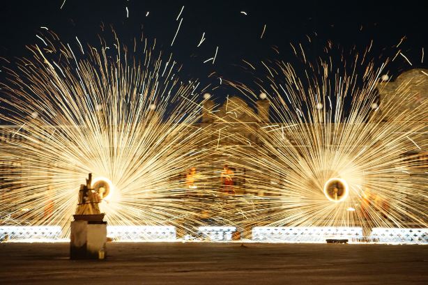 Xinzhou Ancient City Tang-style and Shanxi charm molten iron flower
