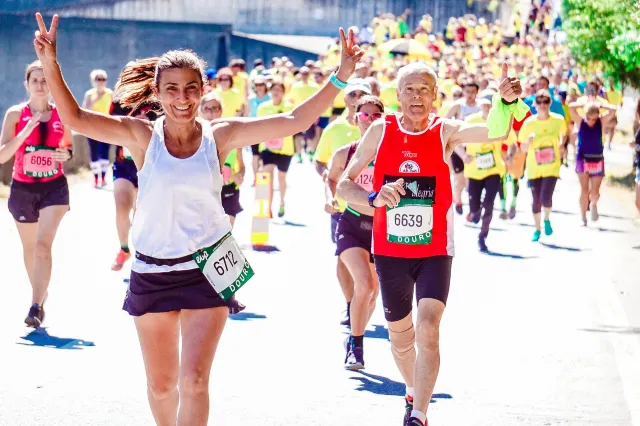 Runners taking on the marathon