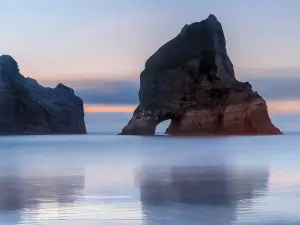 Wharariki Beach