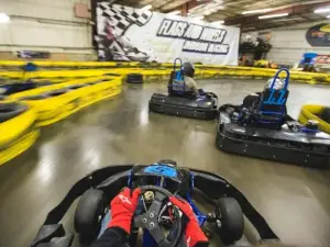 Flags & Wheels Indoor Racing