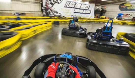 Flags & Wheels Indoor Racing