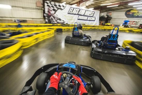 Flags & Wheels Indoor Racing