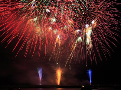 Kasaoka Port Festival Fireworks Display | Kasaoka