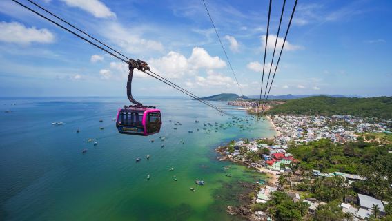 Tagesausflug mit Speedboot und Schnorcheln auf Phu Quoc in Vietnam (Besuch von 4 Inseln + Wasserpark + Seilbahn + Mittagessen)