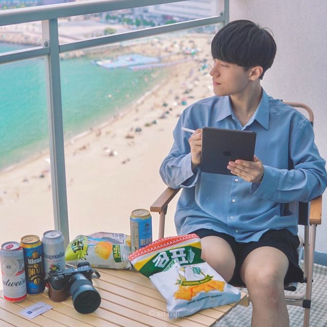 부산 오션뷰에서 즐기는 호크닉