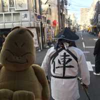 大阪 新世界 人力車で観光