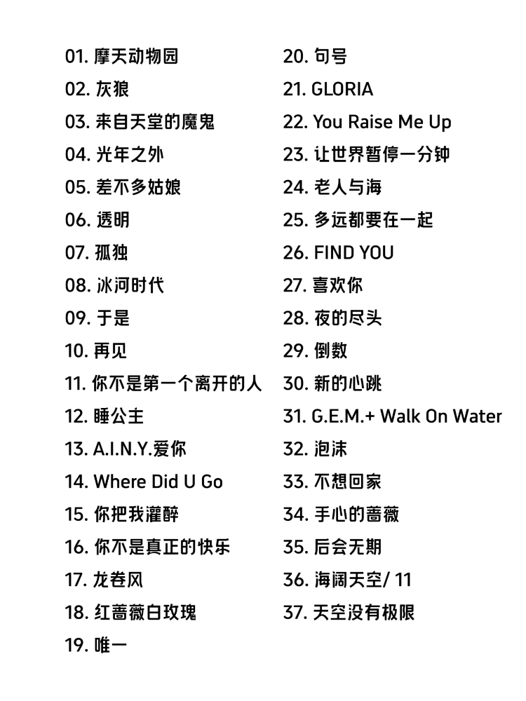 鄧紫棋洛陽演唱會2025 | 歌單參考-煙台站