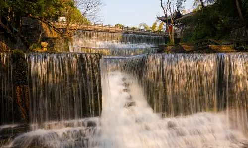 Dieshui River Waterfall