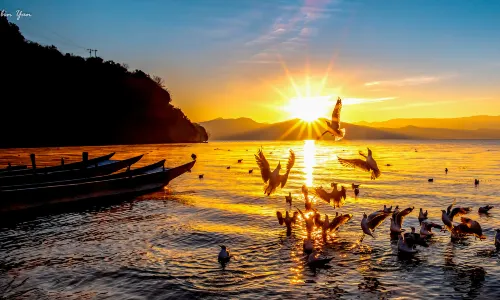 Sunrises at Lugu Lake