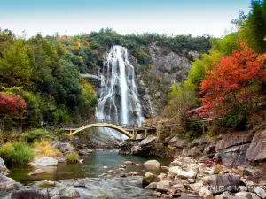 Rainbow Waterfall Scenic Spot In The Dabie Mountains