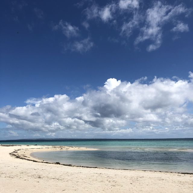 Sand bar in front of the beach! 