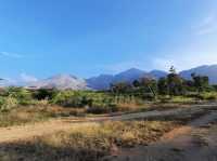 Hiking the volcano mountain