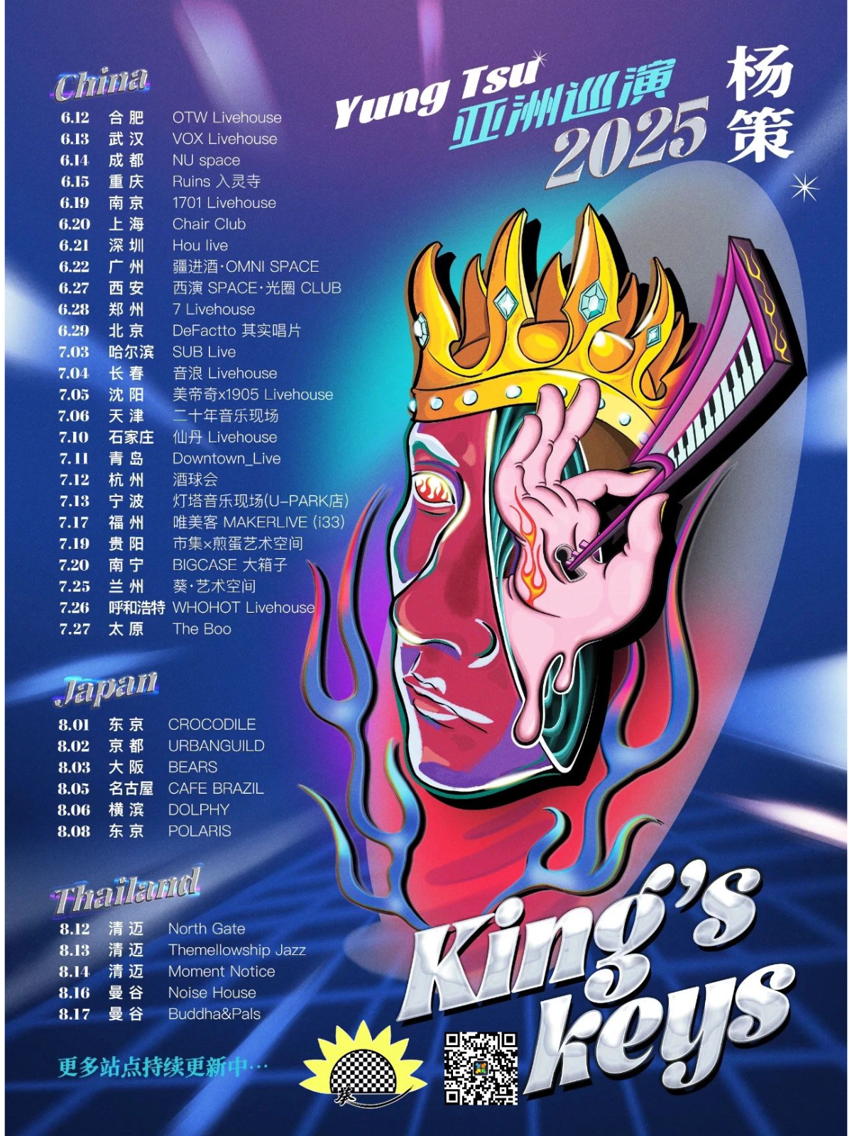 福州 · 楊策《King’s Keys》亞洲巡演 | 唯美客文創聚落（三盛i33城市廣場店）