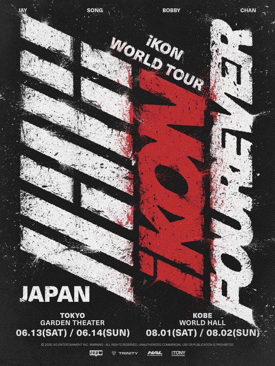 โตเกียว | iKON ทัวร์รอบโลก | Tokyo Garden Theater